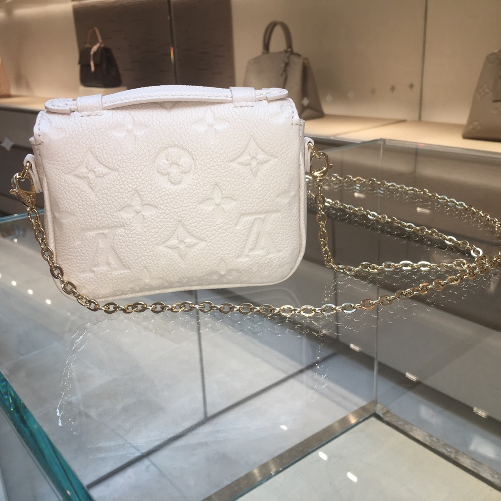 LOUIS VUITTON EMPREINTE POCHETTE MICRO METIS BEIGE CLAIR SUPER BAG Limited NEW - Picture 2 of 8